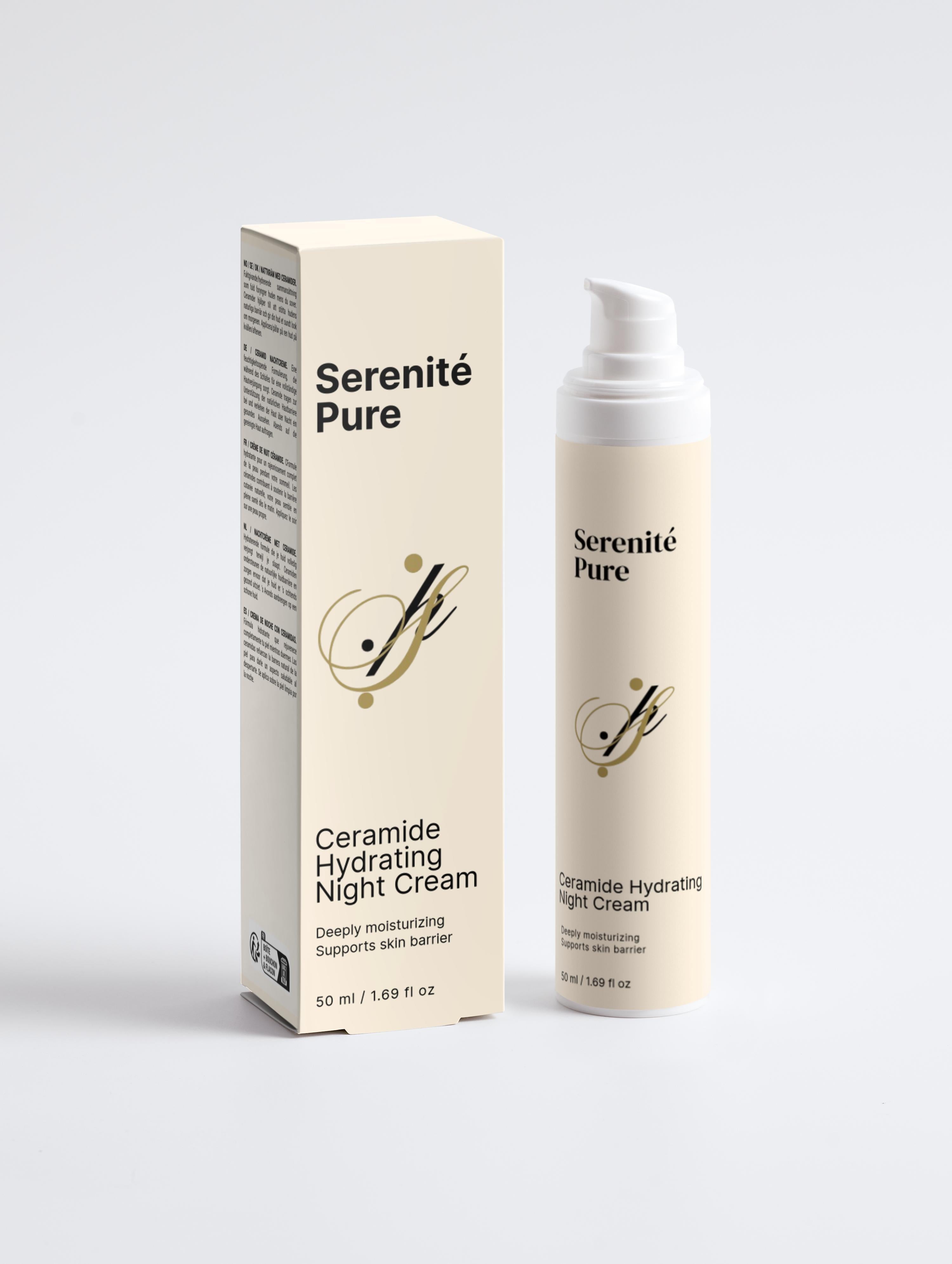 Ceramide Hydrating Night Cream. Ceramide Hydrating Night Treatment.